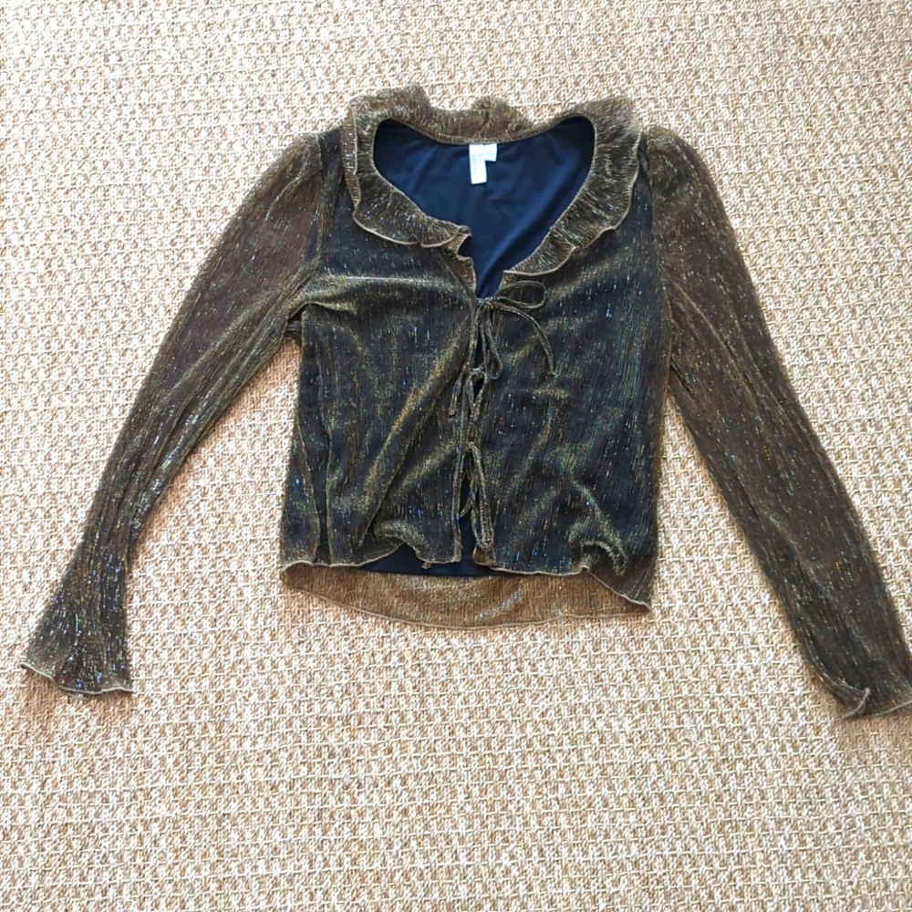 Other stories metallic top